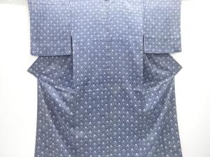 源氏車青海波模様付け下げ小紋着物